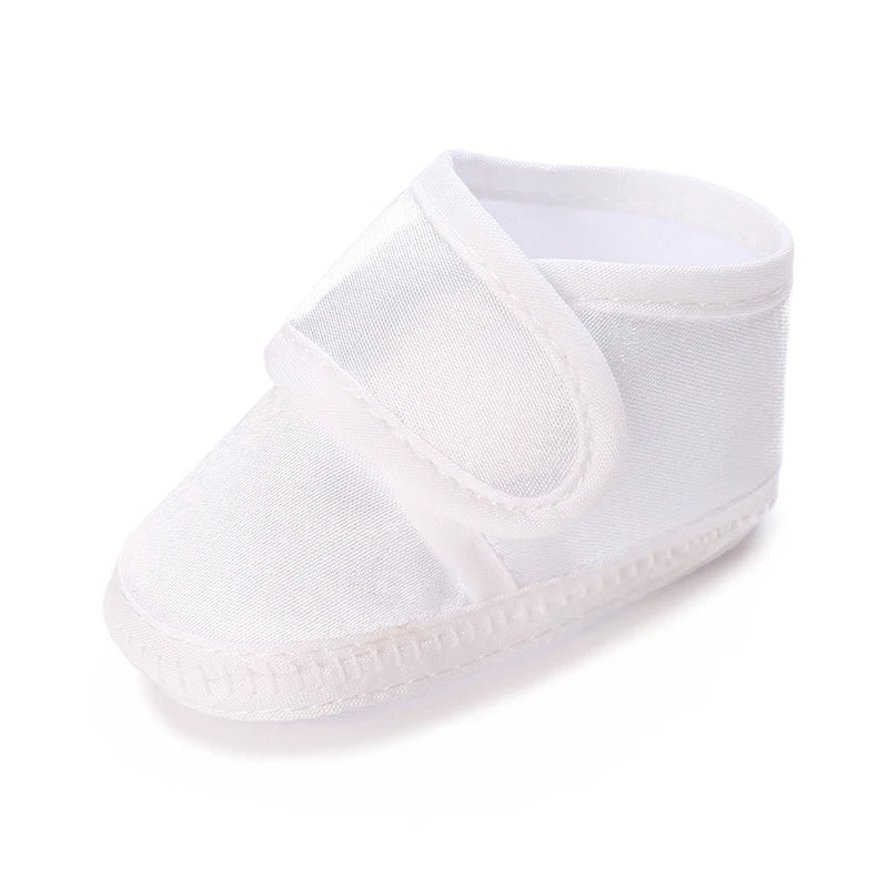 Multiple Options Newborn Baby First Baptist Shoe: Newborn Boy and Girl White Baptist Shoes Soft Sole Walking Shoes Size-9Cm-10Cm