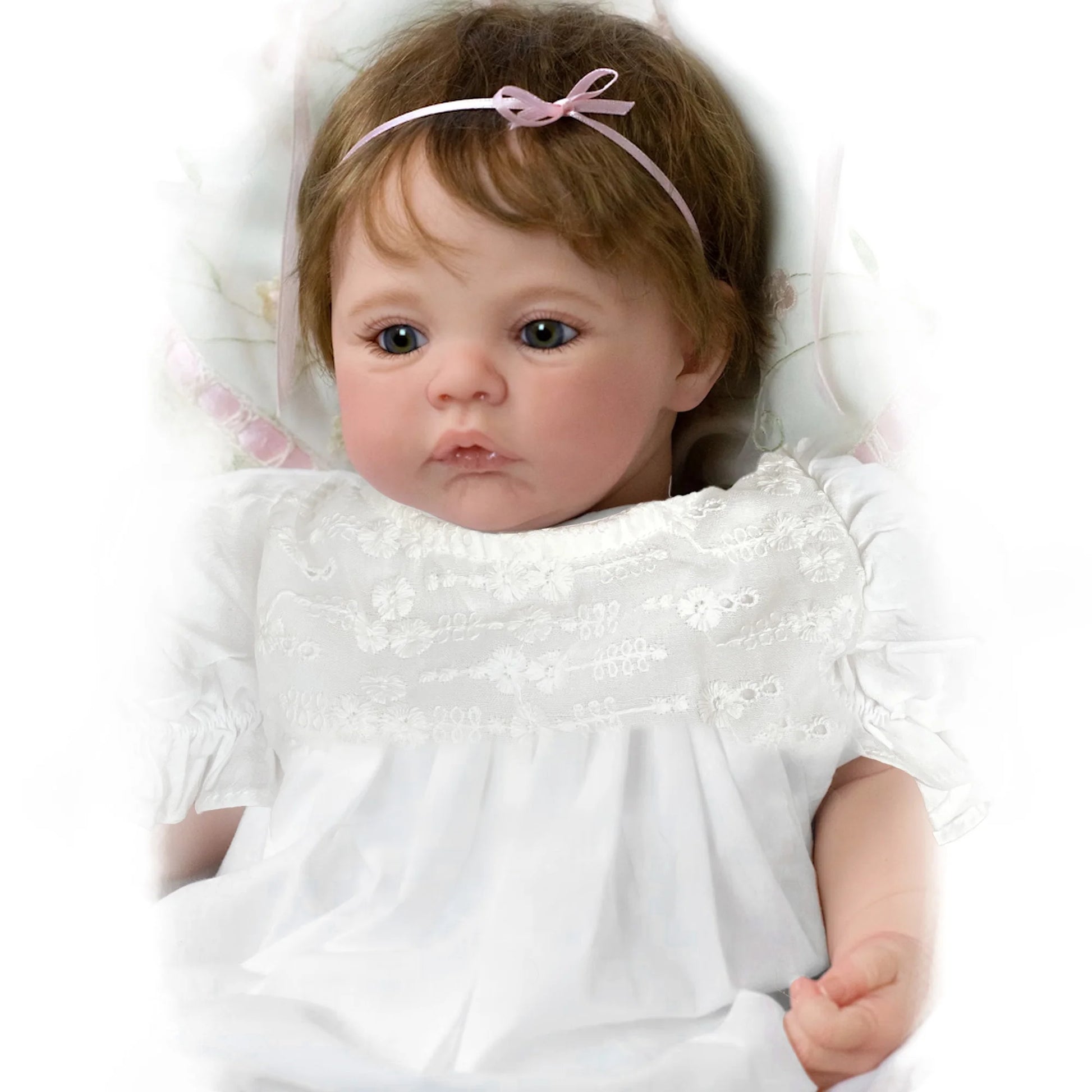 45Cm Cuddly Whold Body Silicone Viny Meadow Bebe Reborn Girl Handmade Lifelike Real Art Newborn Baby Toy for Children'S Gift