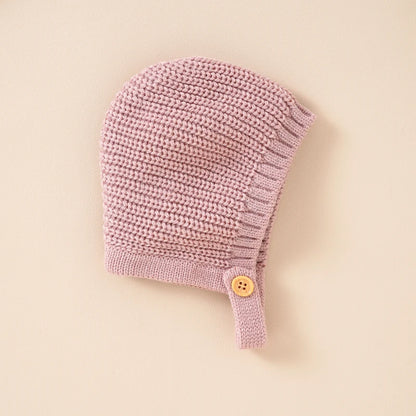 Autumn Baby Bodysuits Clothes Winter Solid Long Sleeve Knit Newborn Boys Girls Onesie Hats Outfits 0-18M Infant Netural Costumes