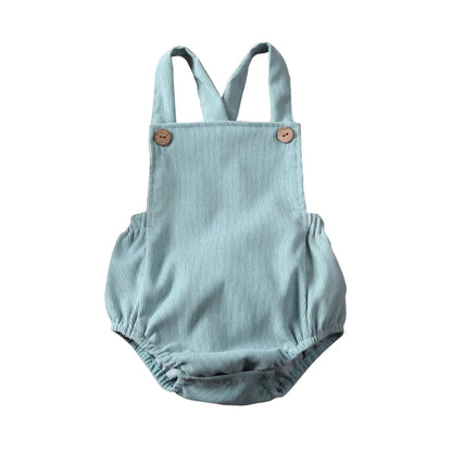 2020 Baby Summer Clothing Newborn Infant Baby Boy Girls Bodysuit Jumpsuit Corduroy Clothes Backless Outfits