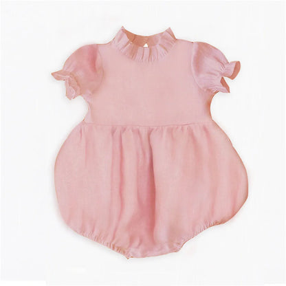 Baby Girl Clothes Baby Romper Cute Linen Cotton Baby Girl Clothes Spring Summer Jumpsuits Outfits Sunsuit Newborn Baby Clothing