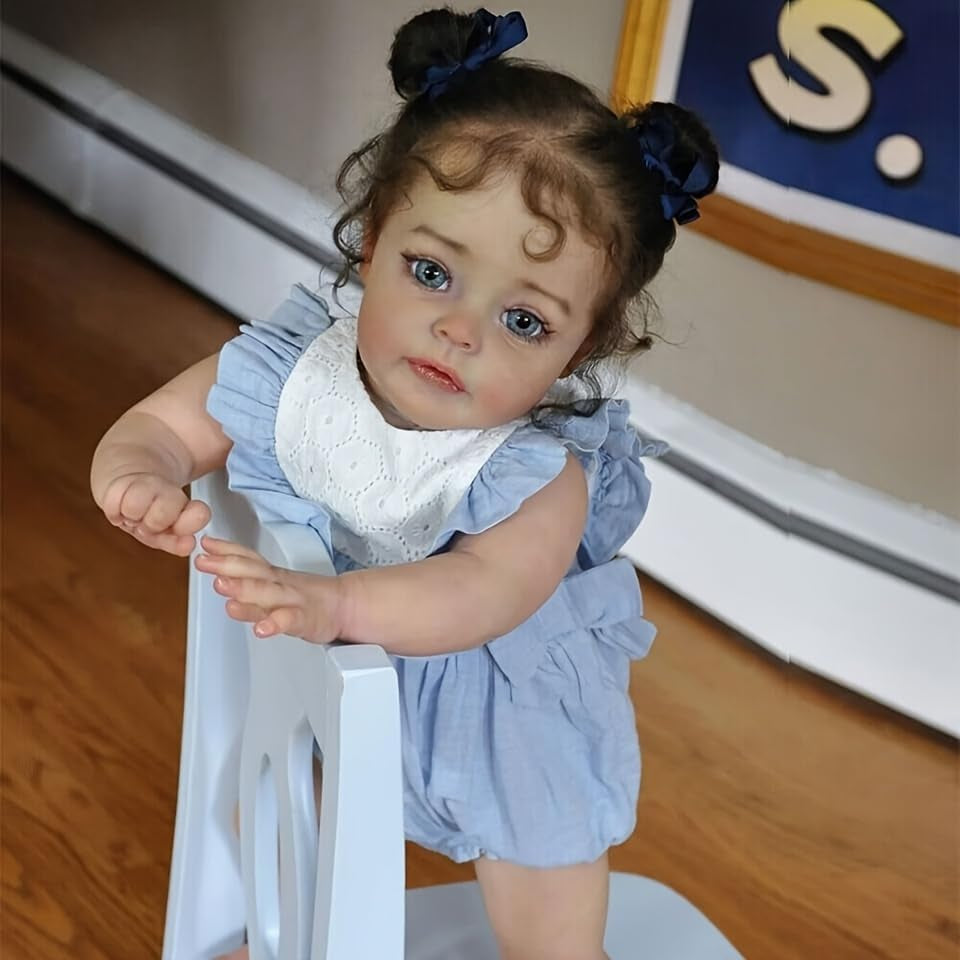 22 Inch 55Cm Reborn Baby Dolls,Reborn Dolls Silicone Full Body Handmade Xmas Gift Reborn Toddler Dolls Boy Girl Toy Gift