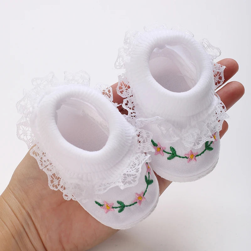 Multiple Options Newborn Baby First Baptist Shoe: Newborn Boy and Girl White Baptist Shoes Soft Sole Walking Shoes Size-9Cm-10Cm