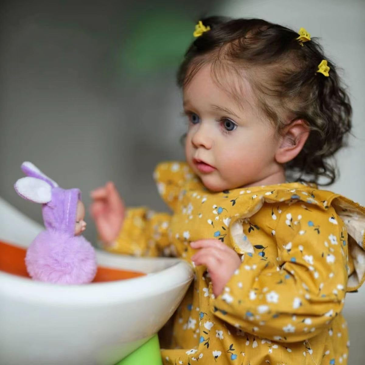 Reborn Doll -22 Inch Reborn Baby Doll Real Baby Feeling Realistic Newborn Baby Dolls Adorable Smiling Real Life Baby Dolls with Gift Box for Kids