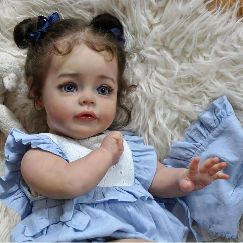 22 Inch 55Cm Reborn Baby Dolls,Reborn Dolls Silicone Full Body Handmade Xmas Gift Reborn Toddler Dolls Boy Girl Toy Gift
