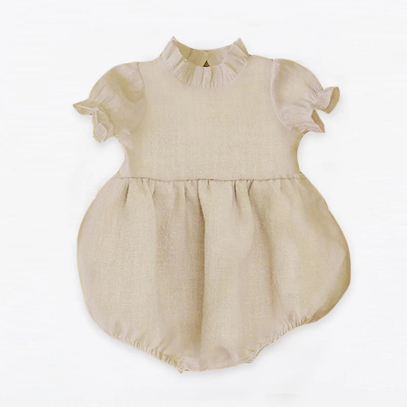Baby Girl Clothes Baby Romper Cute Linen Cotton Baby Girl Clothes Spring Summer Jumpsuits Outfits Sunsuit Newborn Baby Clothing
