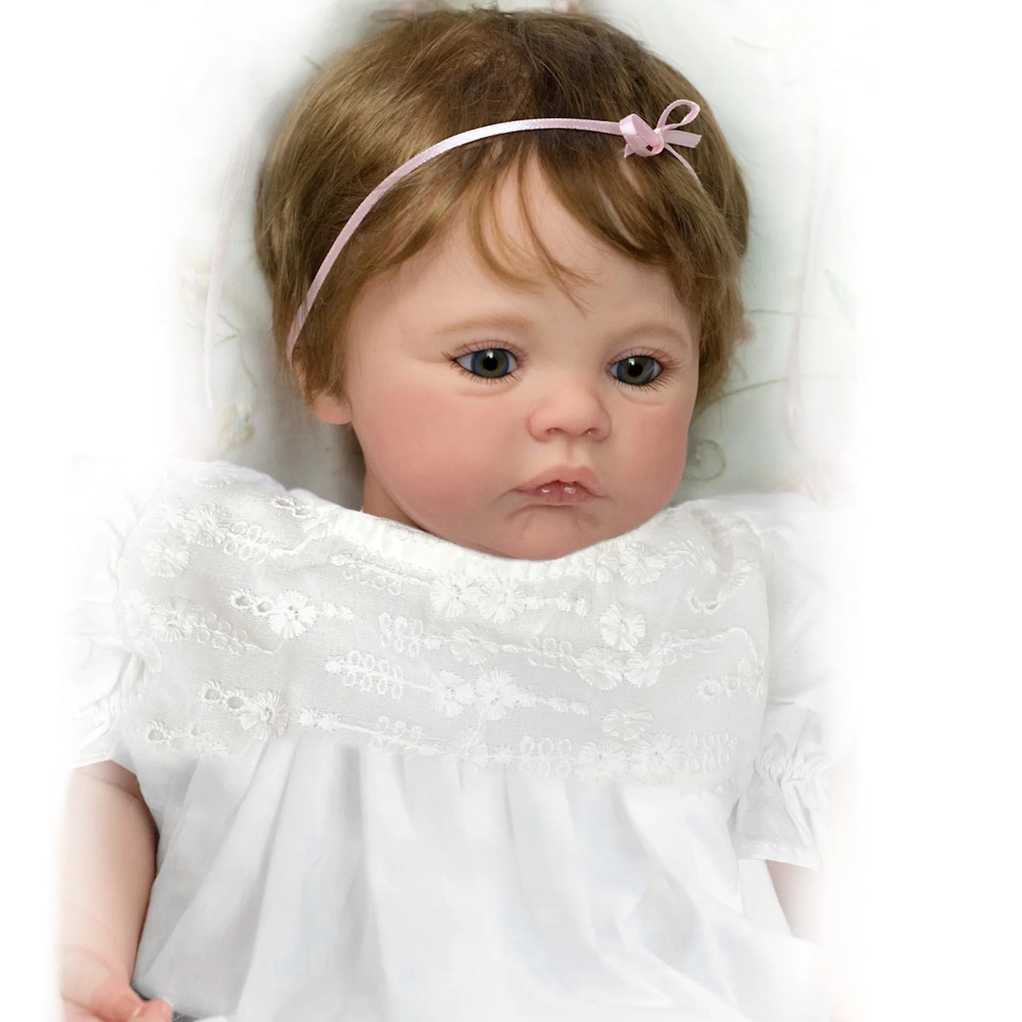 45Cm Cuddly Whold Body Silicone Viny Meadow Bebe Reborn Girl Handmade Lifelike Real Art Newborn Baby Toy for Children'S Gift
