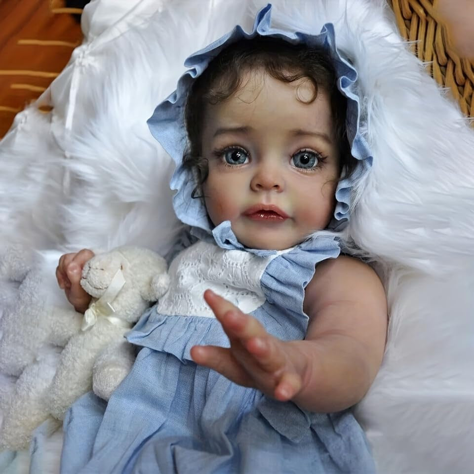 22 Inch 55Cm Reborn Baby Dolls,Reborn Dolls Silicone Full Body Handmade Xmas Gift Reborn Toddler Dolls Boy Girl Toy Gift